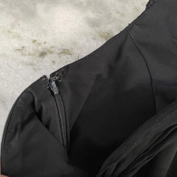 Betsey Johnson Vintage 90s Pencil Dress Size 8 M Black Y2K Whimsigoth Goth USA - Picture 7 of 16